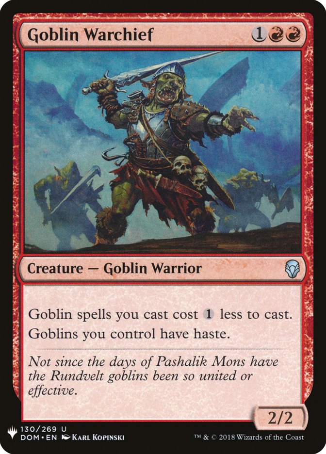 Goblin Warchief [The List] | Exor Games New Glasgow