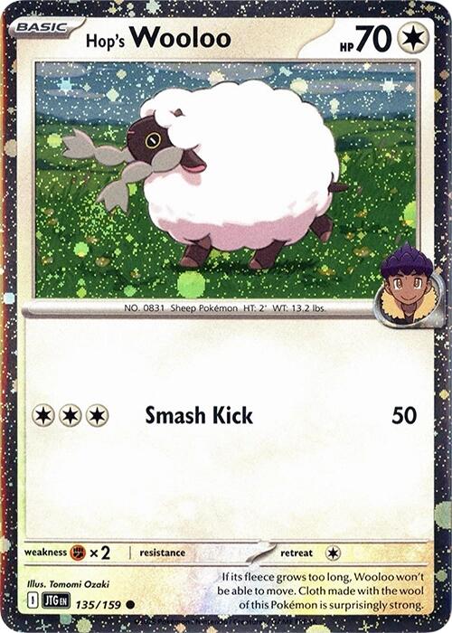 Hop's Wooloo (135/159) (Cosmos Holo) [Scarlet & Violet: Journey Together] | Exor Games New Glasgow