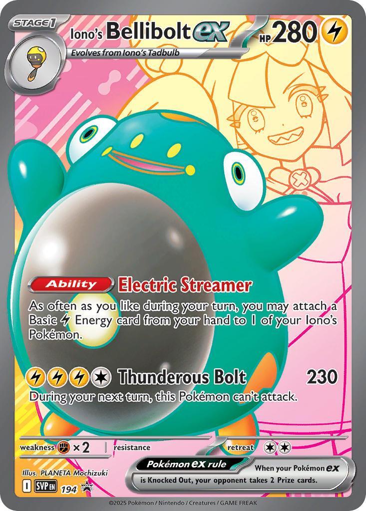 Iono's Bellibolt ex (194) [Scarlet & Violet: Black Star Promos] | Exor Games New Glasgow