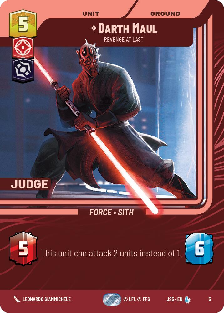 Darth Maul - Revenge at Last (5) (5) [Judge Promos] | Exor Games New Glasgow