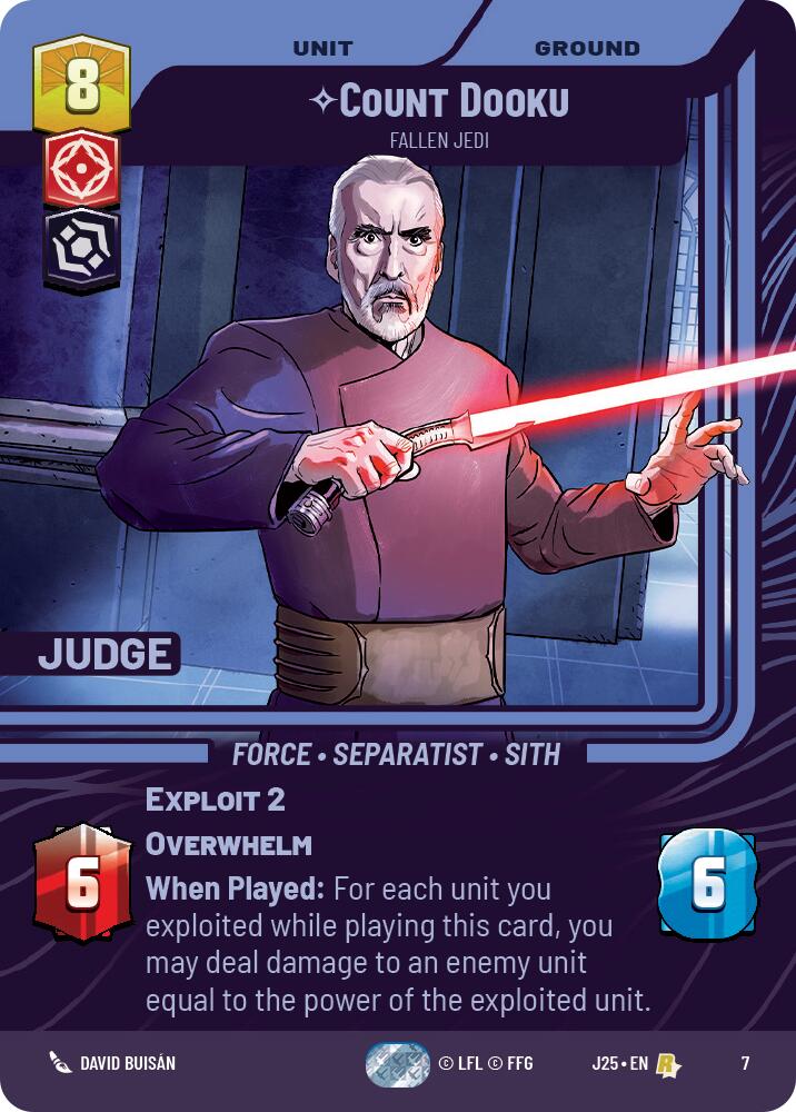 Count Dooku - Fallen Jedi (7) (7) [Judge Promos] | Exor Games New Glasgow