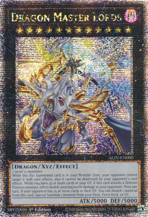 Dragon Master Lords [ALIN-EN000] Quarter Century Secret Rare | Exor Games New Glasgow