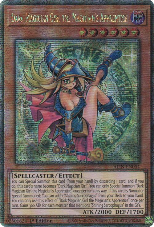 Dark Magician Girl the Magician's Apprentice [ALIN-EN004] Quarter Century Secret Rare | Exor Games New Glasgow