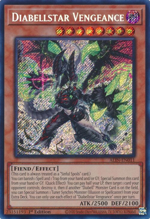 Diabellstar Vengeance [ALIN-EN011] Secret Rare | Exor Games New Glasgow