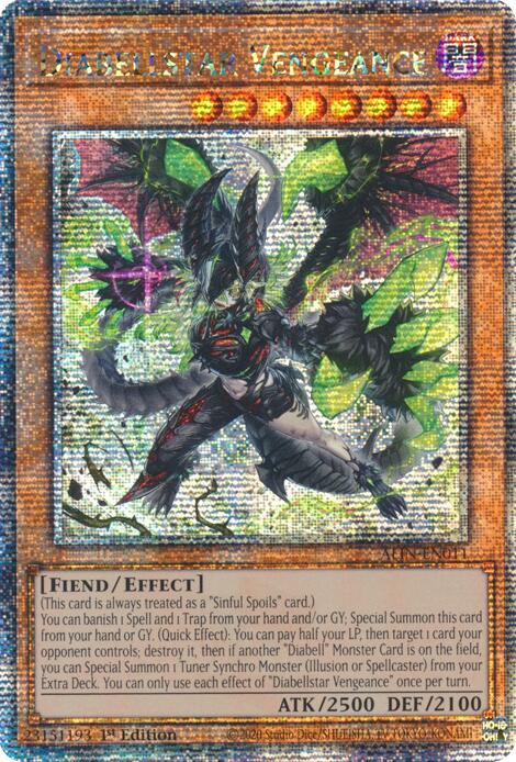 Diabellstar Vengeance [ALIN-EN011] Quarter Century Secret Rare | Exor Games New Glasgow