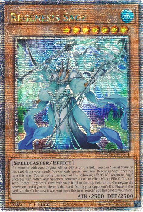 Regenesis Sage [ALIN-EN014] Quarter Century Secret Rare | Exor Games New Glasgow