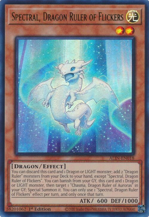 Spectral, Dragon Ruler of Flickers [ALIN-EN018] Ultra Rare | Exor Games New Glasgow