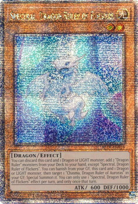Spectral, Dragon Ruler of Flickers [ALIN-EN018] Quarter Century Secret Rare | Exor Games New Glasgow