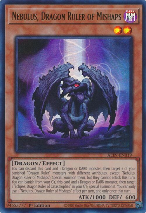 Nebulus, Dragon Ruler of Mishaps [ALIN-EN019] Ultra Rare | Exor Games New Glasgow