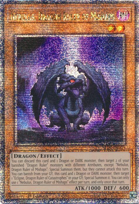 Nebulus, Dragon Ruler of Mishaps [ALIN-EN019] Quarter Century Secret Rare | Exor Games New Glasgow