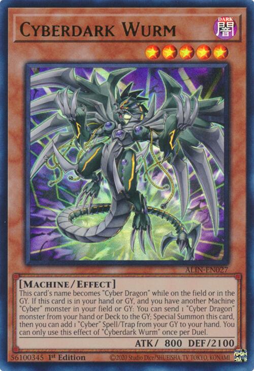 Cyberdark Wurm [ALIN-EN027] Ultra Rare | Exor Games New Glasgow
