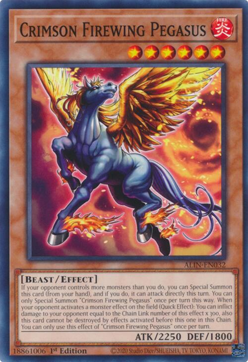 Crimson Firewing Pegasus [ALIN-EN032] Common | Exor Games New Glasgow