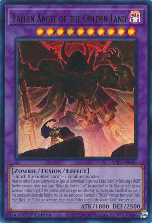 Fallen Angel of the Golden Land [ALIN-EN036] Ultra Rare | Exor Games New Glasgow