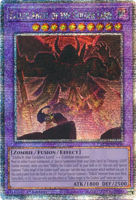 Fallen Angel of the Golden Land [ALIN-EN036] Quarter Century Secret Rare | Exor Games New Glasgow