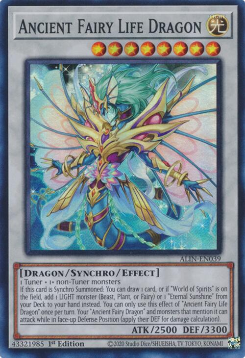 Ancient Fairy Life Dragon [ALIN-EN039] Super Rare | Exor Games New Glasgow