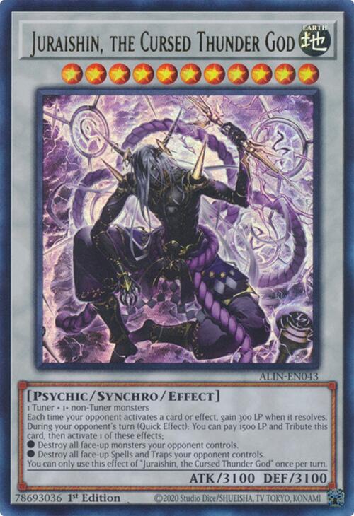 Juraishin, the Cursed Thunder God [ALIN-EN043] Ultra Rare | Exor Games New Glasgow