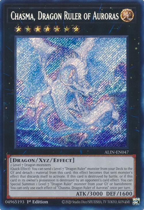 Chasma, Dragon Ruler of Auroras [ALIN-EN047] Secret Rare | Exor Games New Glasgow