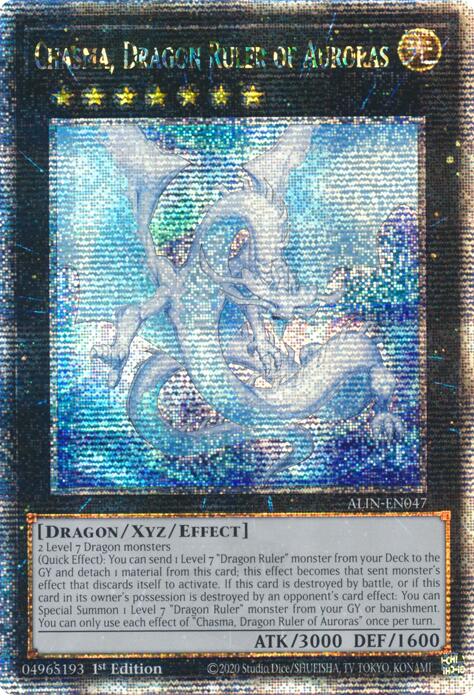 Chasma, Dragon Ruler of Auroras [ALIN-EN047] Quarter Century Secret Rare | Exor Games New Glasgow