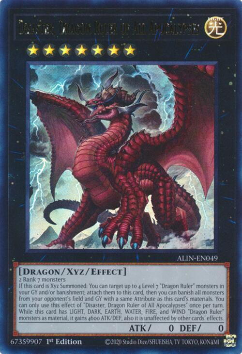 Disaster, Dragon Ruler of All Apocalypses [ALIN-EN049] Ultra Rare | Exor Games New Glasgow