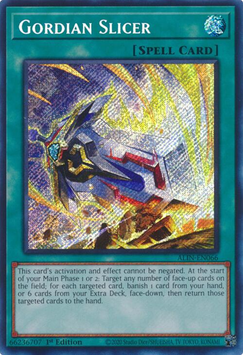 Gordian Slicer [ALIN-EN066] Secret Rare | Exor Games New Glasgow
