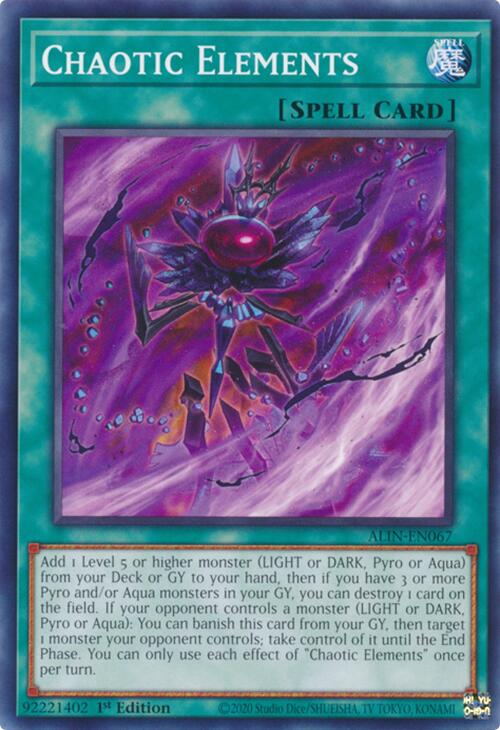 Chaotic Elements [ALIN-EN067] Common | Exor Games New Glasgow