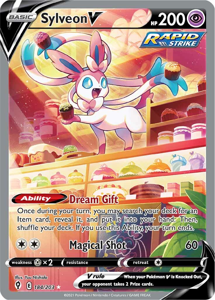 Sylveon V (184/203) [Sword & Shield: Evolving Skies] | Exor Games New Glasgow