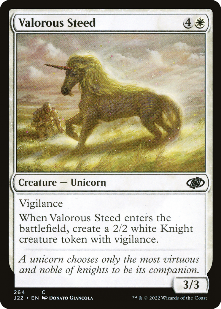 Valorous Steed [Jumpstart 2022] | Exor Games New Glasgow