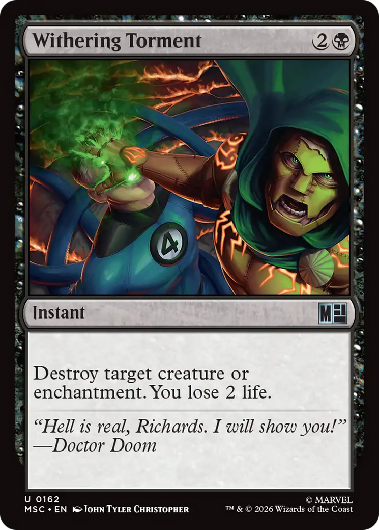 Withering Torment (Surge Foil) [Marvel Super Heroes Commander] | Exor Games New Glasgow