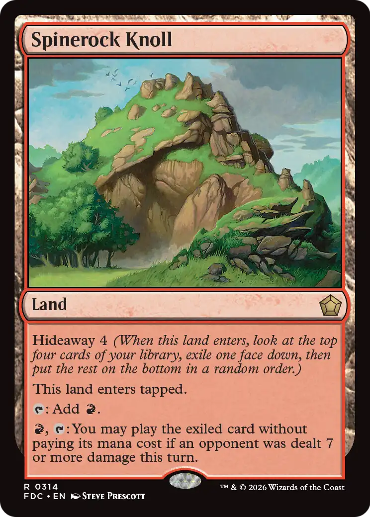 Spinerock Knoll [Foundations Commander] | Exor Games New Glasgow