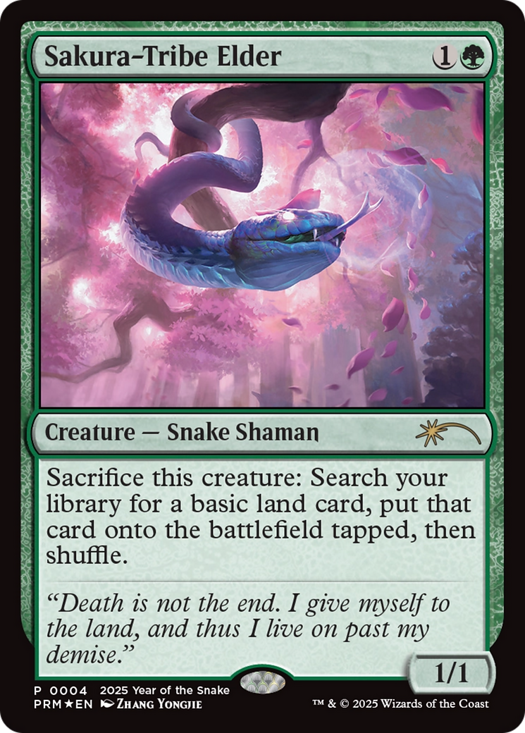 Sakura-Tribe Elder (Year of the Snake 2025) [Standard Showdown Promos] | Exor Games New Glasgow