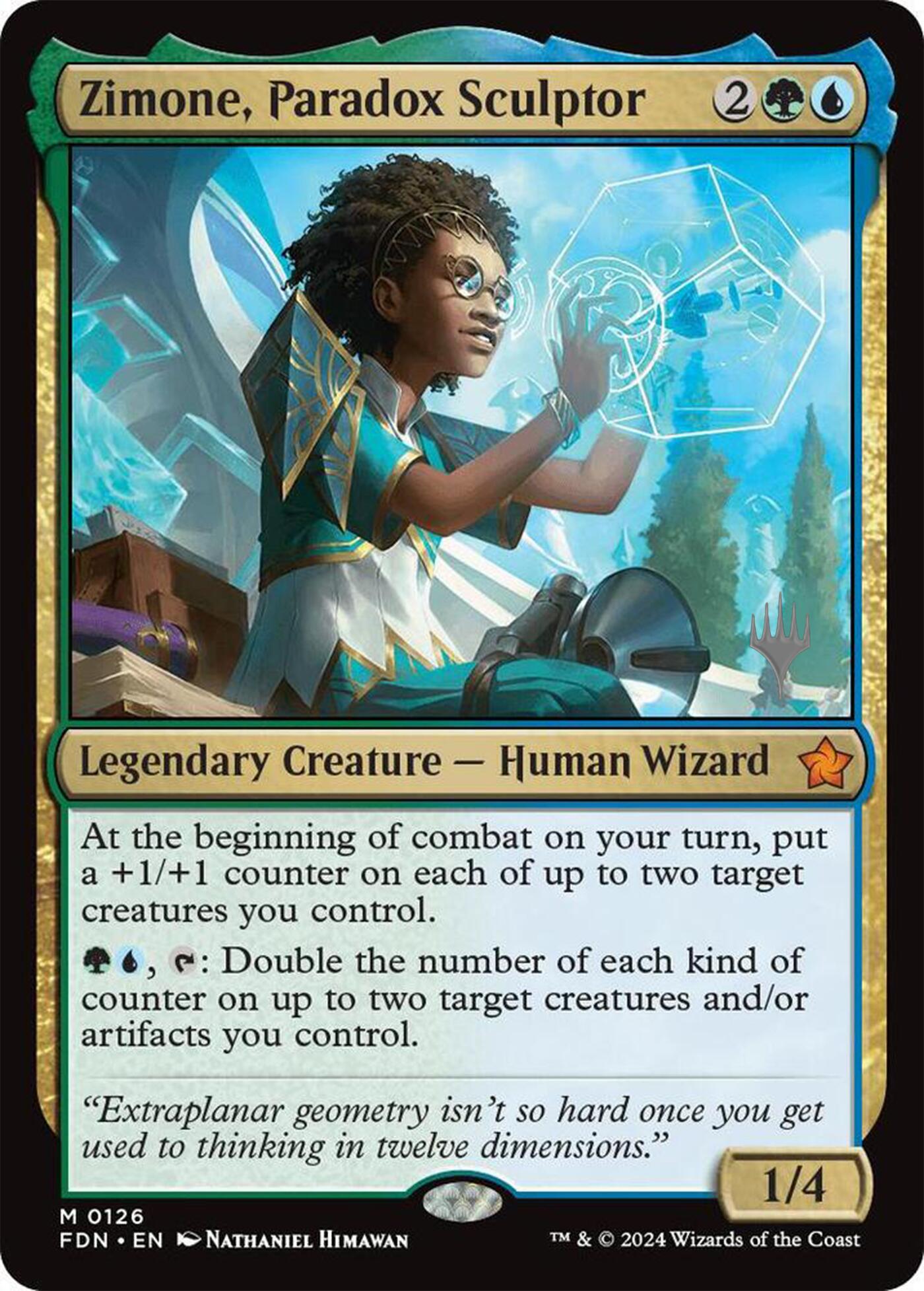 Zimone, Paradox Sculptor (Promo Pack) [Foundations Promos] | Exor Games New Glasgow