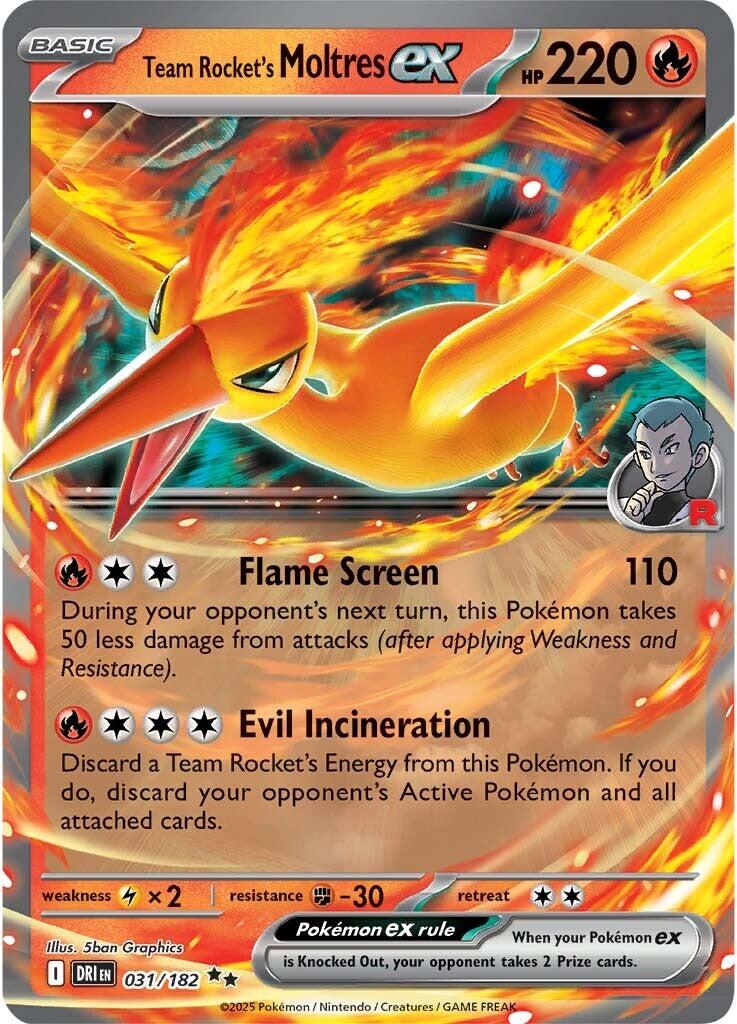 Team Rocket's Moltres ex (031/182) [Scarlet & Violet: Destined Rivals] | Exor Games New Glasgow