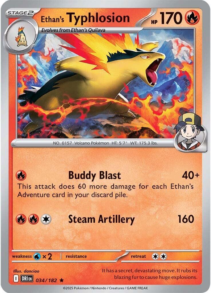 Ethan's Typhlosion (034/182) [Scarlet & Violet: Destined Rivals] | Exor Games New Glasgow