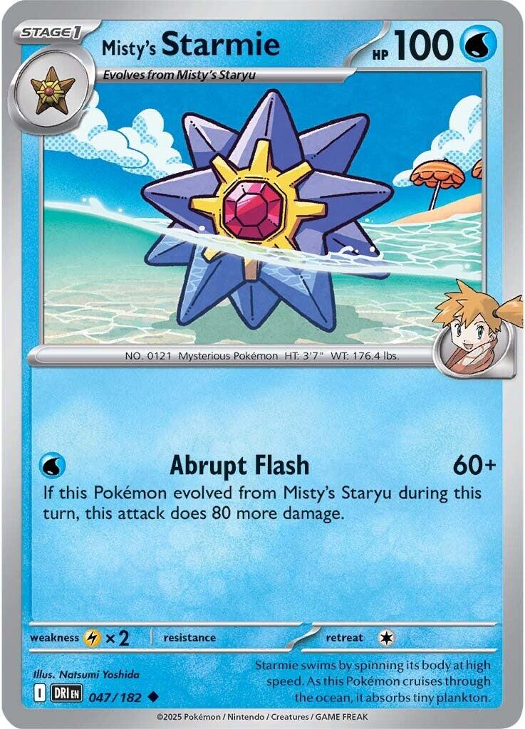 Misty's Starmie (047/182) [Scarlet & Violet: Destined Rivals] | Exor Games New Glasgow