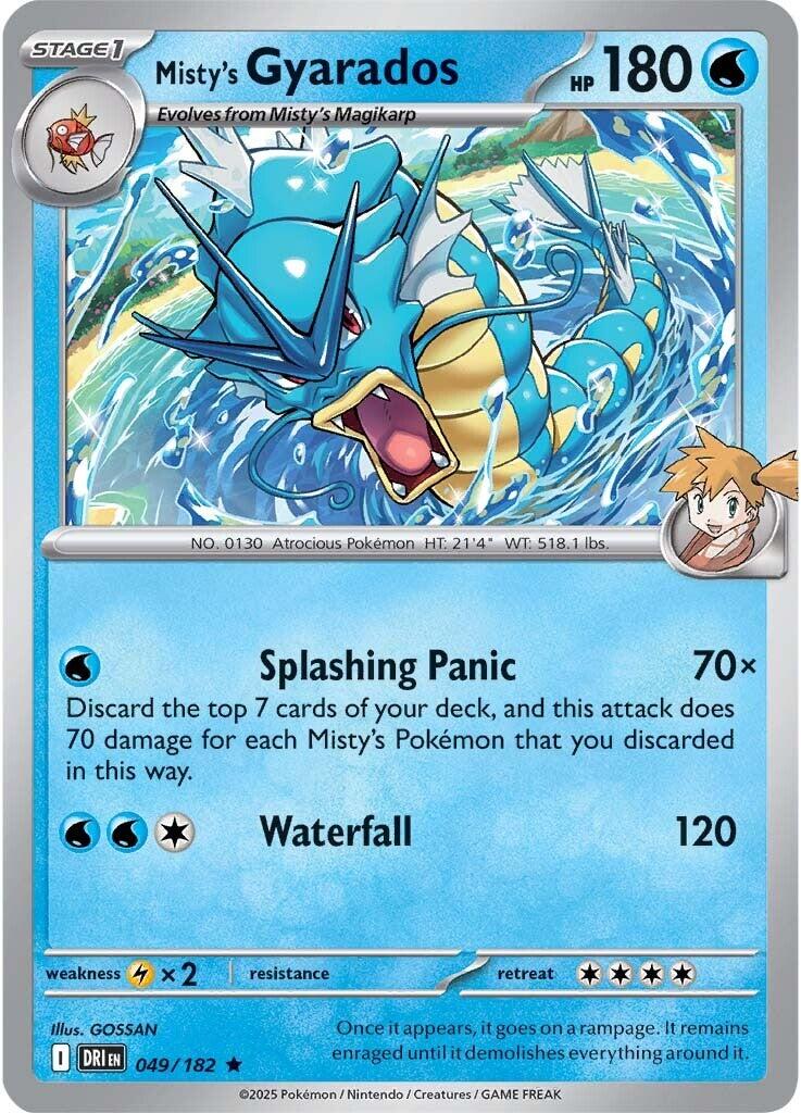 Misty's Gyarados (049/182) [Scarlet & Violet: Destined Rivals] | Exor Games New Glasgow