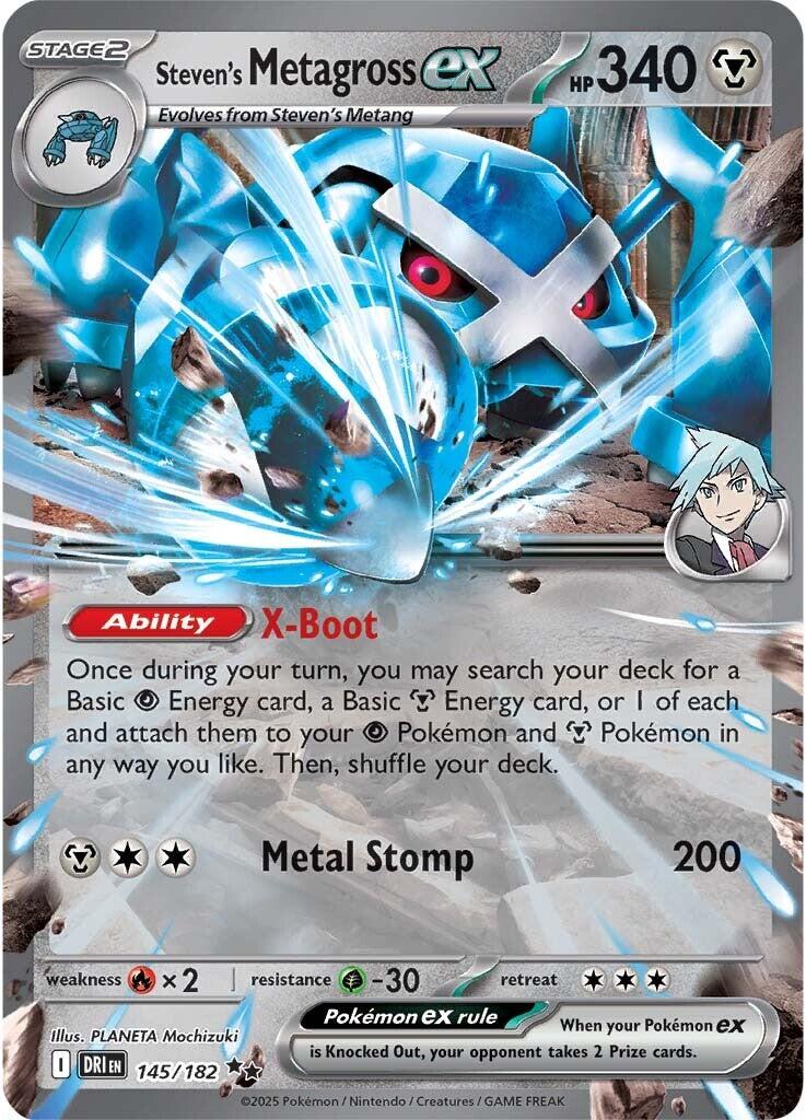 Steven's Metagross ex (145/182) [Scarlet & Violet: Destined Rivals] | Exor Games New Glasgow