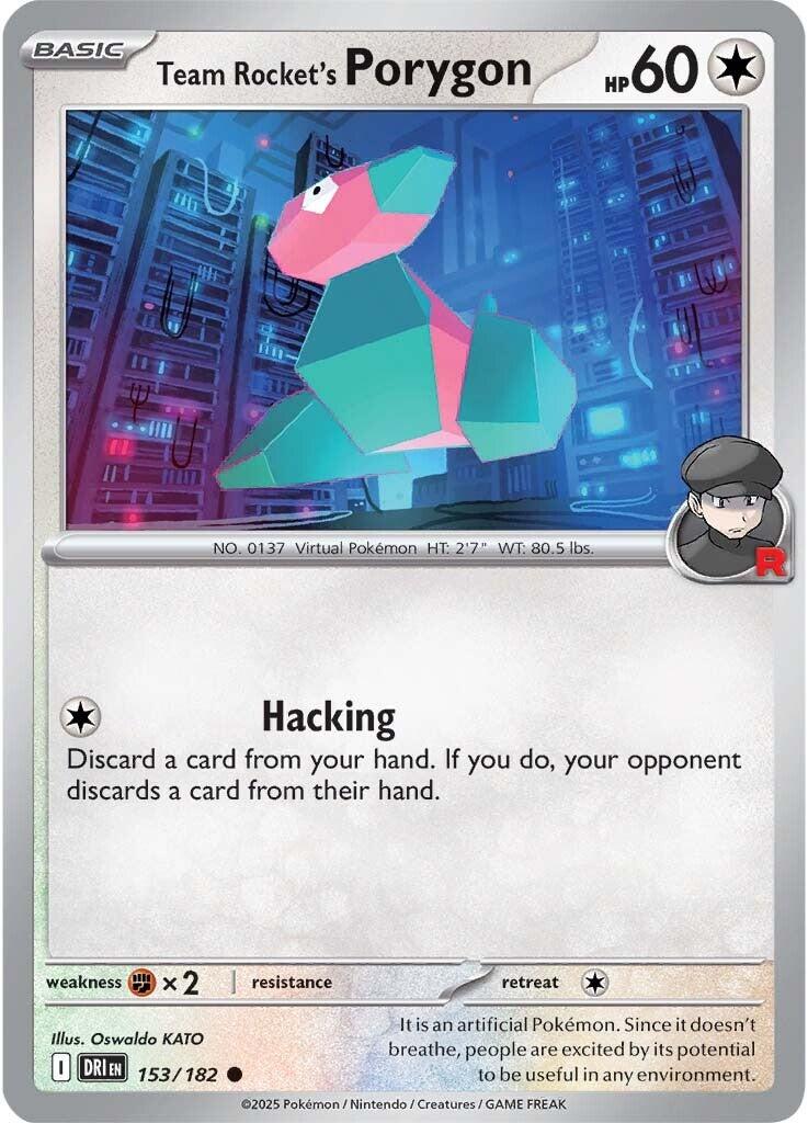 Team Rocket's Porygon (153/182) [Scarlet & Violet: Destined Rivals] | Exor Games New Glasgow