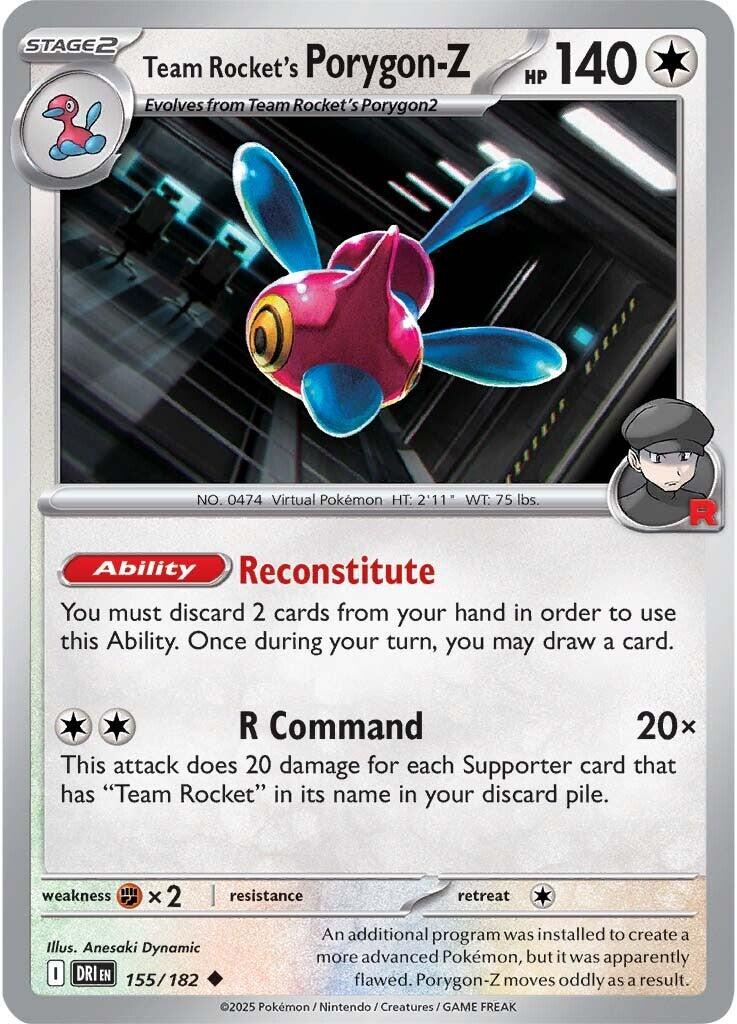 Team Rocket's Porygon-Z (155/182) [Scarlet & Violet: Destined Rivals] | Exor Games New Glasgow