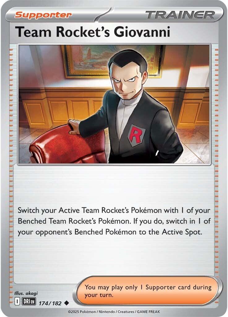 Team Rocket's Giovanni (174/182) [Scarlet & Violet: Destined Rivals] | Exor Games New Glasgow