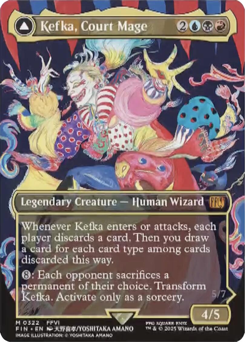 Kefka, Court Mage // Kefka, Ruler of Ruin (Borderless) (0322) [FINAL FANTASY] | Exor Games New Glasgow