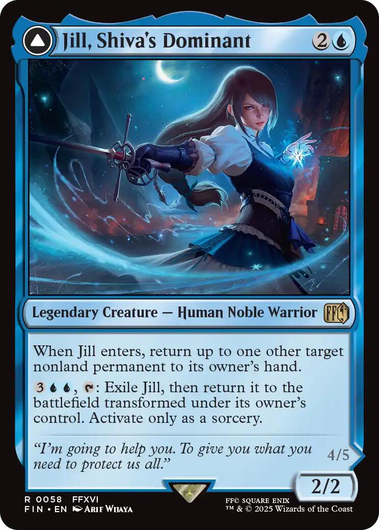 Jill, Shiva's Dominant // Shiva, Warden of Ice [FINAL FANTASY] | Exor Games New Glasgow