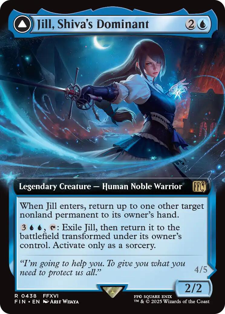 Jill, Shiva's Dominant // Shiva, Warden of Ice (Extended Art) [FINAL FANTASY] | Exor Games New Glasgow