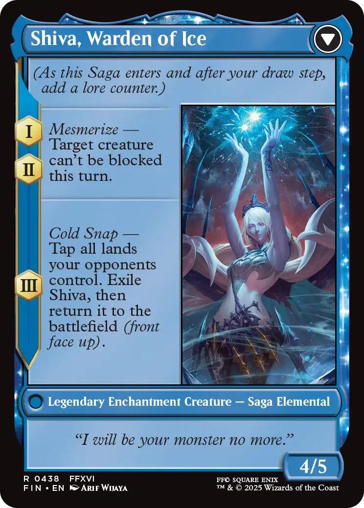 Jill, Shiva's Dominant // Shiva, Warden of Ice (Extended Art) [FINAL FANTASY] | Exor Games New Glasgow