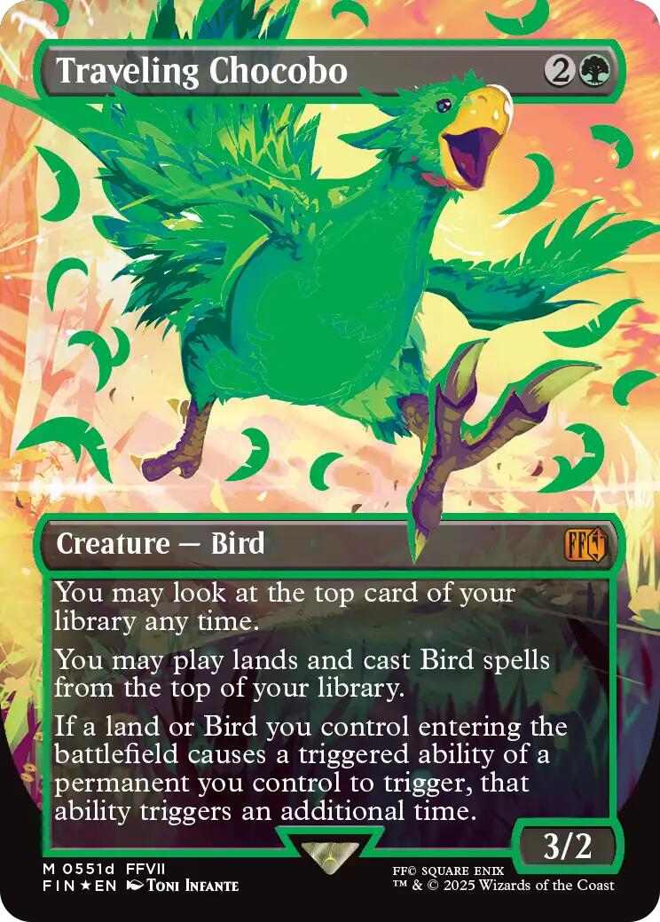 Traveling Chocobo (Borderless) (Neon Ink Green) [FINAL FANTASY] | Exor Games New Glasgow