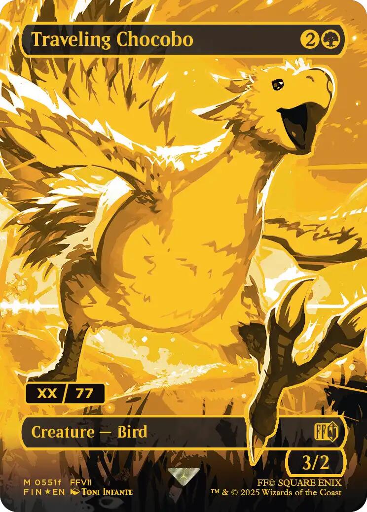 Traveling Chocobo (Borderless) (Serial Numbered) [FINAL FANTASY] | Exor Games New Glasgow