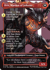 Clive, Ifrit's Dominant // Ifrit, Warden of Inferno (Borderless) (0385) [FINAL FANTASY] | Exor Games New Glasgow