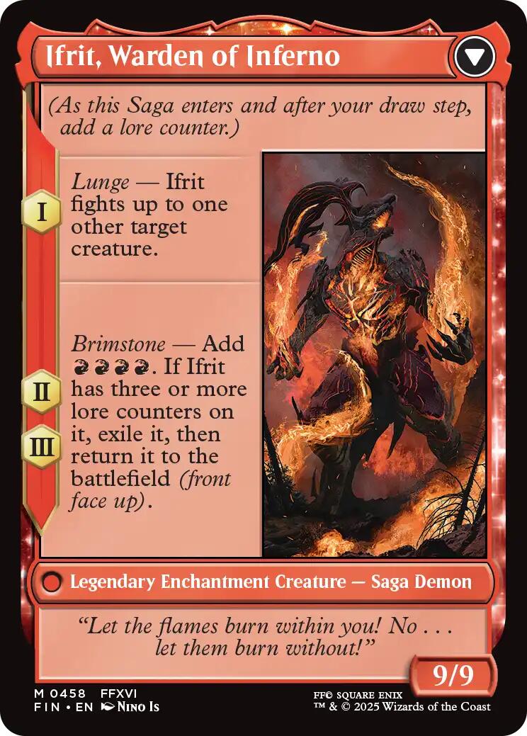 Clive, Ifrit's Dominant // Ifrit, Warden of Inferno (Extended Art) [FINAL FANTASY] | Exor Games New Glasgow