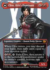 Clive, Ifrit's Dominant // Ifrit, Warden of Inferno (Borderless) (Surge Foil) [FINAL FANTASY] | Exor Games New Glasgow