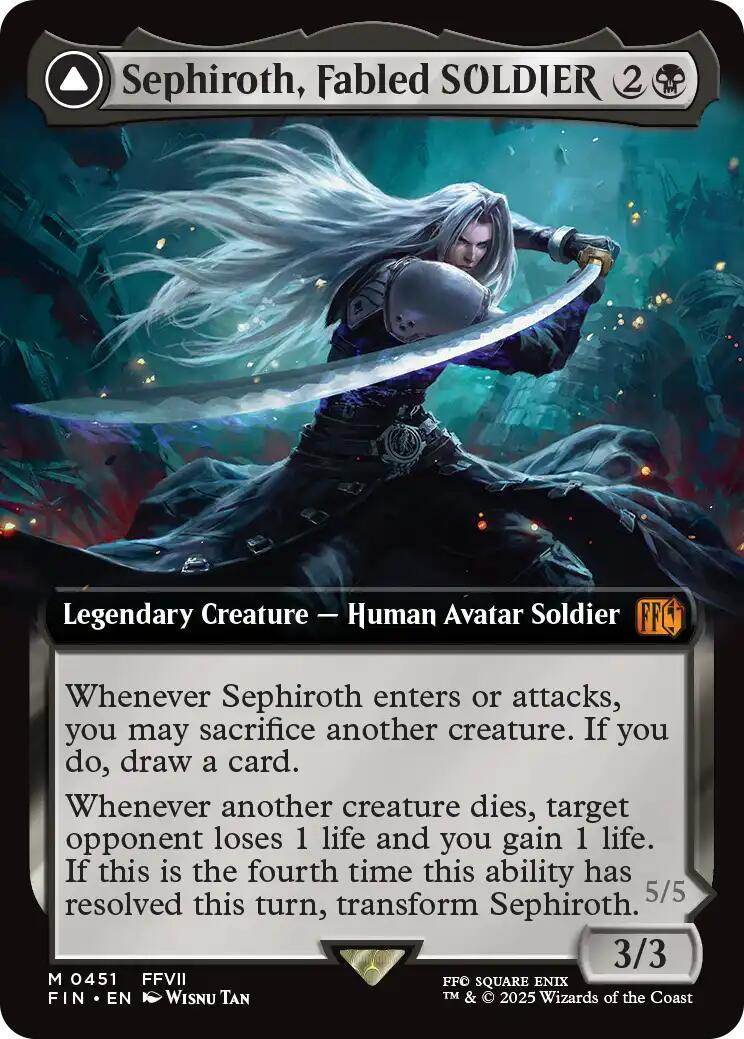 Sephiroth, Fabled SOLDIER // Sephiroth, One-Winged Angel (Extended Art) [FINAL FANTASY] | Exor Games New Glasgow