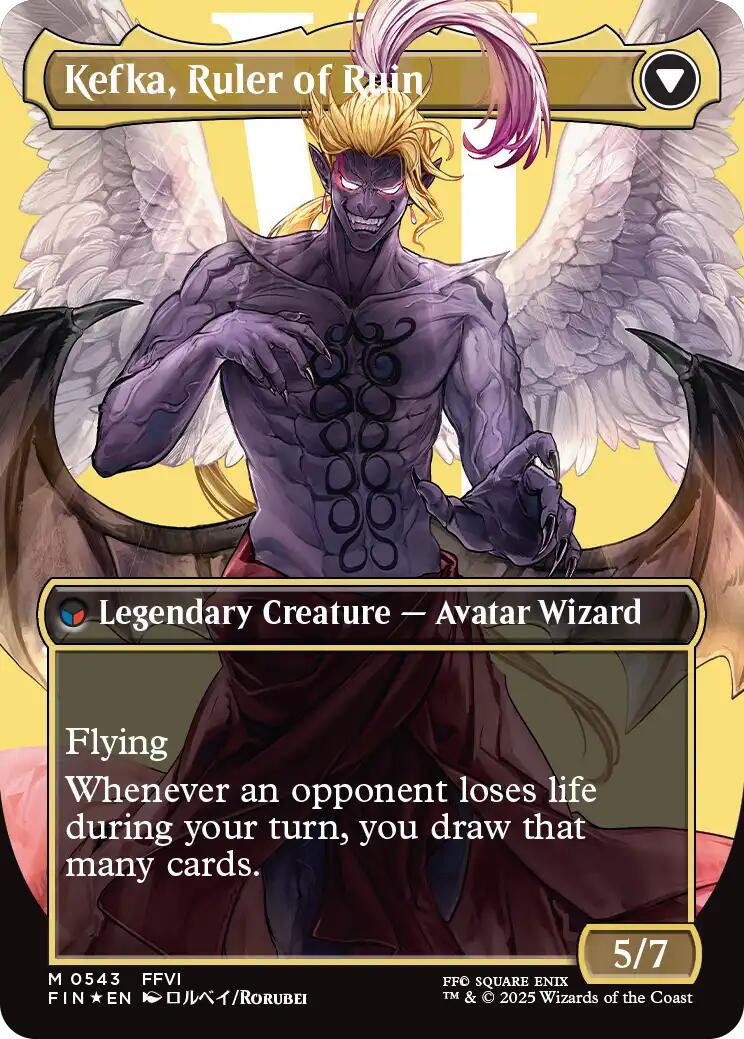 Kefka, Court Mage // Kefka, Ruler of Ruin (Borderless) (Surge Foil) [FINAL FANTASY] | Exor Games New Glasgow